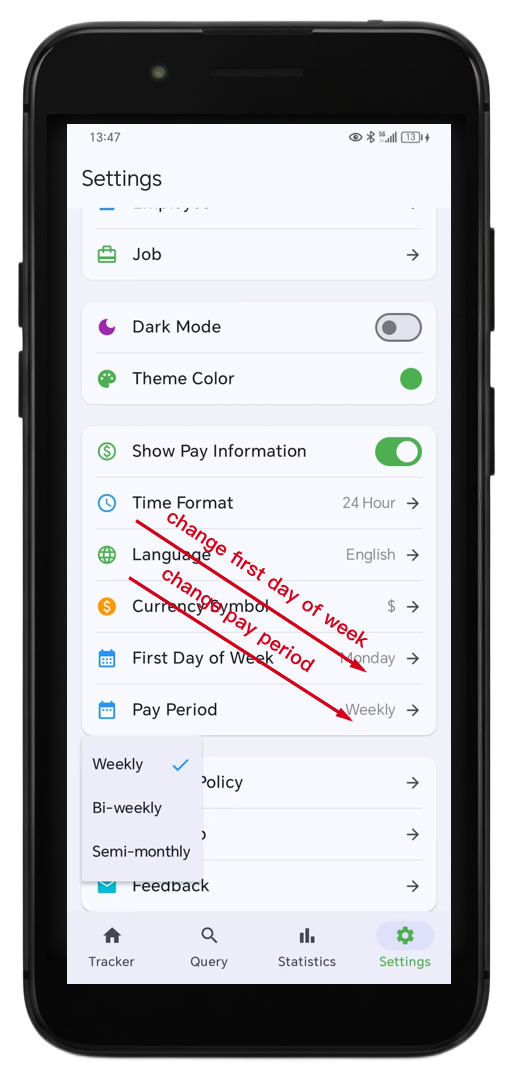 Pay Period Configuration